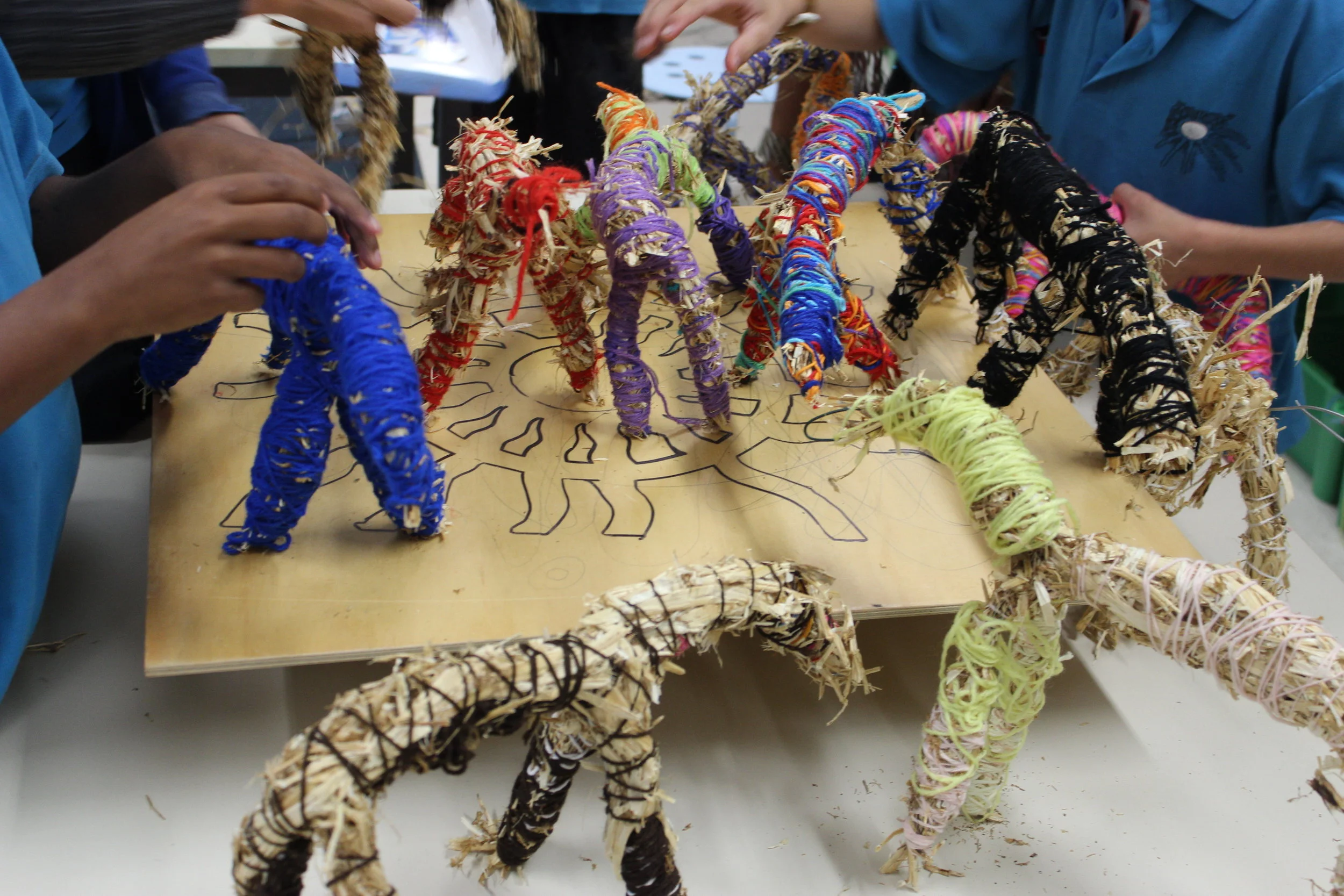 Hay Horses with Louise Snook at Moorditj Noongar Community College