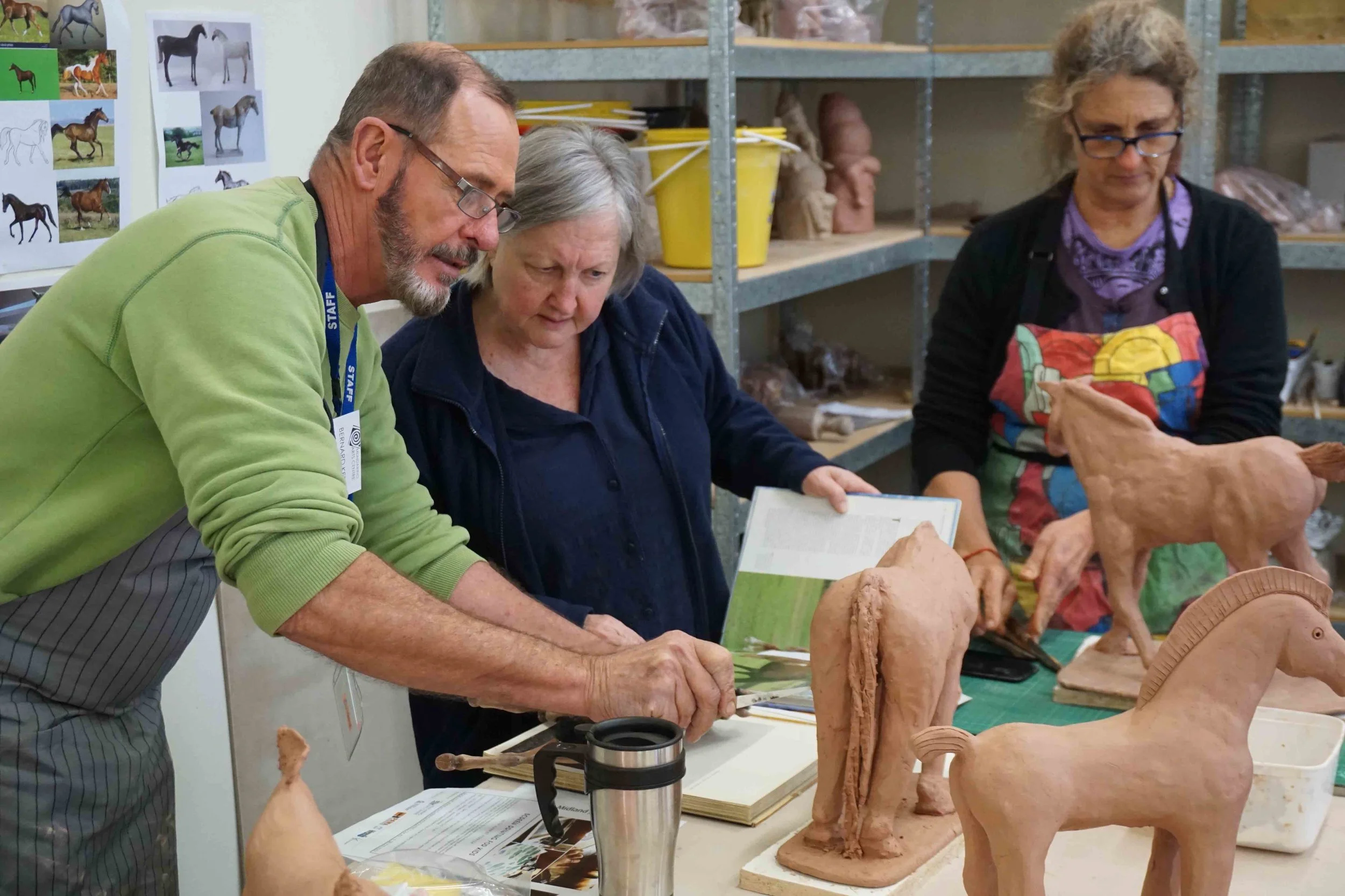 Bernard Kerr Christens New Ceramic Studio with Workshops 
