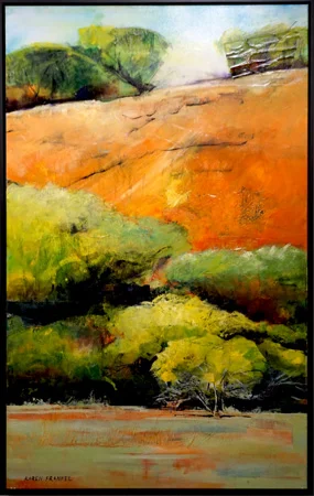  13. Karen Frankel, 'Walgahna Rock 2', 2016, Mixed media on canvas, 122 x 76cm, $2,000 