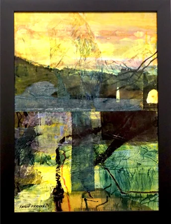  18. Karen Frankel, 'Horizon', 2017, Mixed media on canvas, 58 x 41cm, $650 