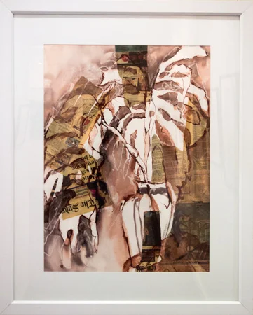 28. Karen Frankel, 'Monsteria', 2012, Mixed media on paper, 100 x 80cm, $750 