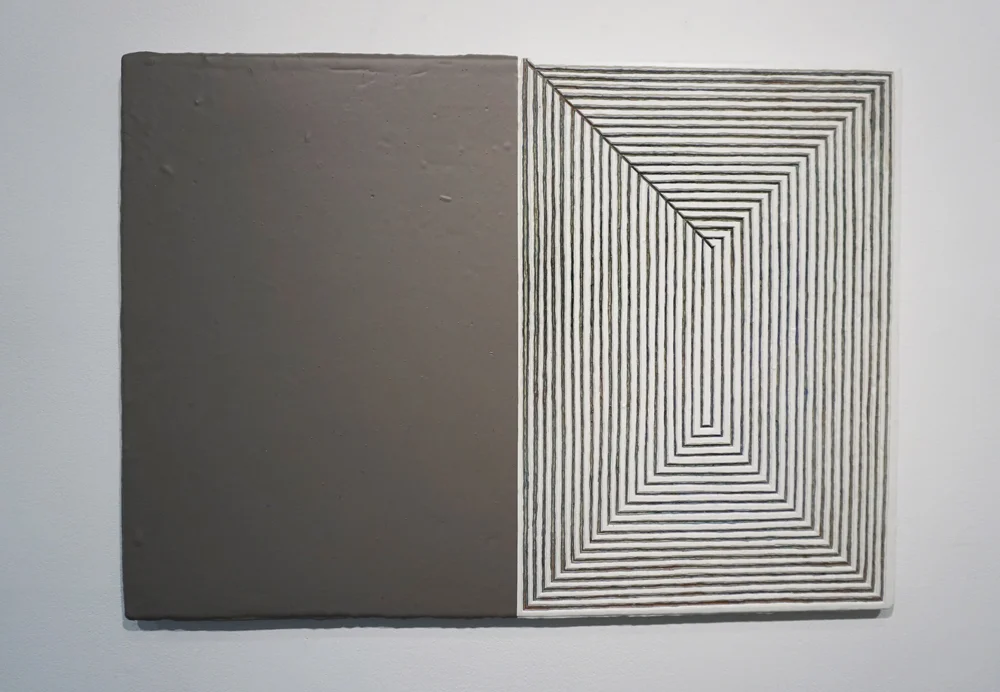  27. André Lipscombe, 'Cultivated painting', 2018, acrylic paint on board, 60.5 x 84 x 3cm  Acquired by Shire of Mundaring 