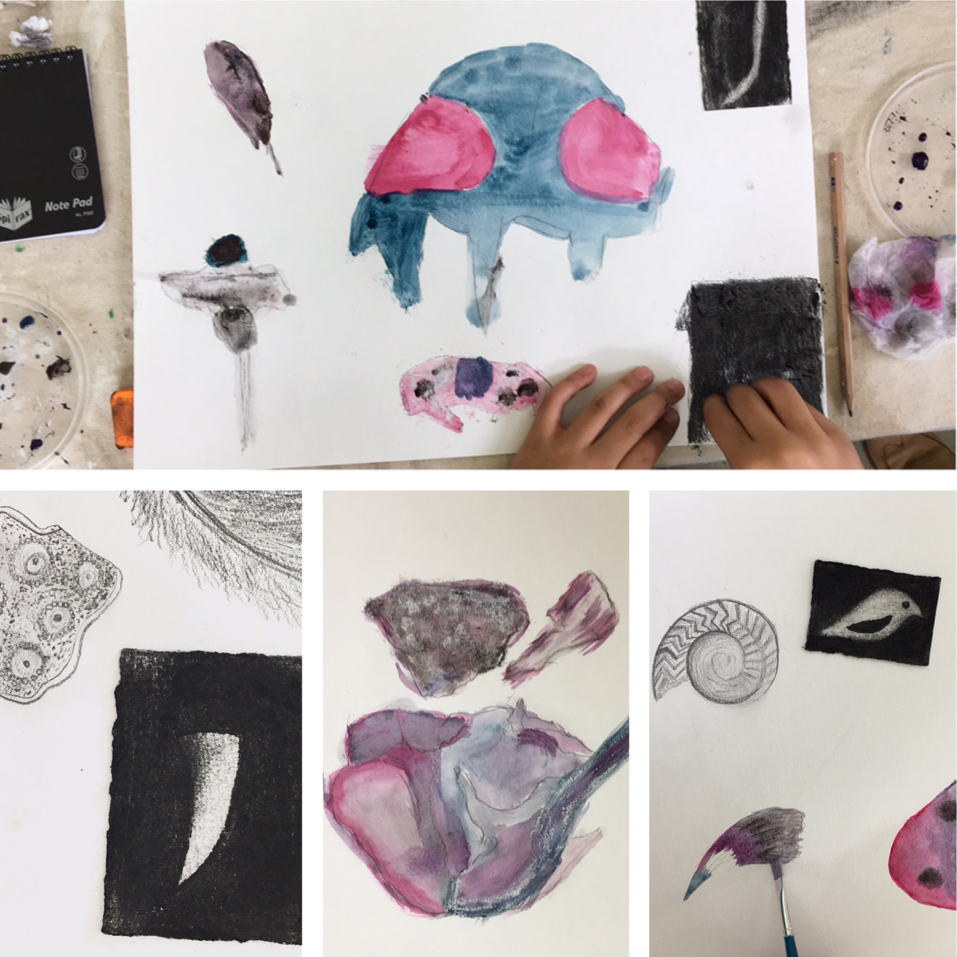 Silent Synchronicity - Mixed Media Workshop for Kids with Stephanie Reisch