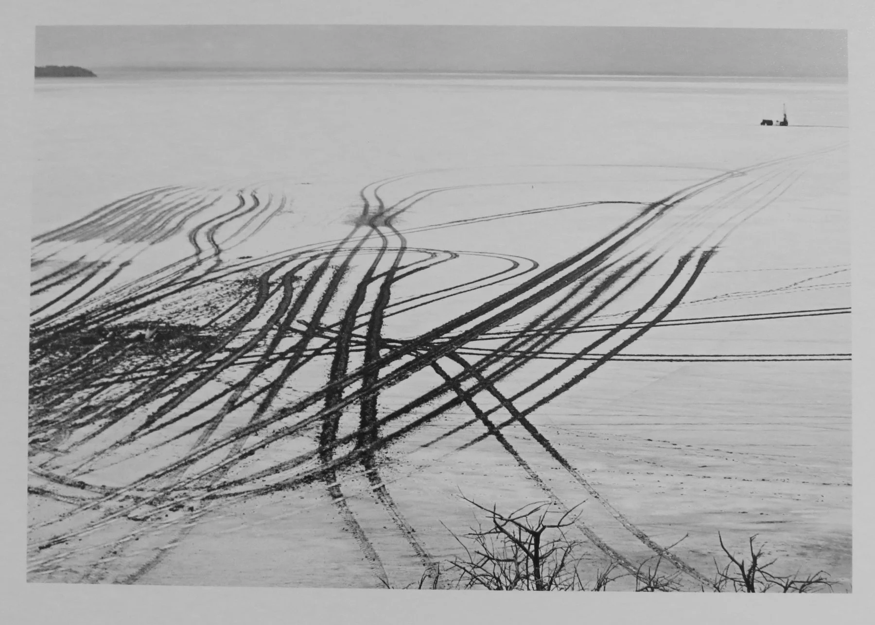  40. Richard Woldendorp, 'Exploration Tracks, Lake Lefroy, Kambalda WA', BW81, taken in 1977, printed in 2018  