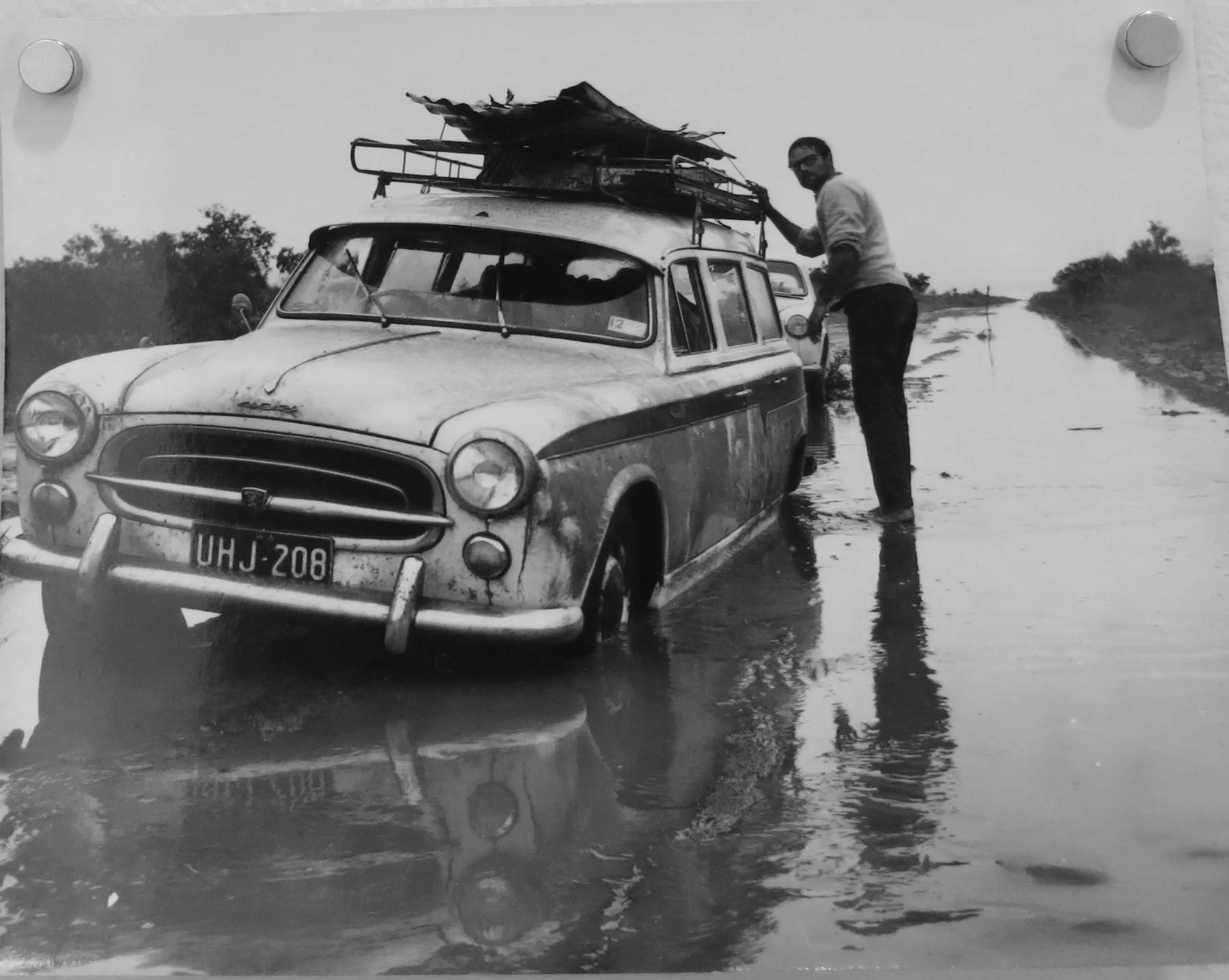  86. Richard Woldendorp, 'Driving north with Wim Boissevain, North West WA, taken and printed in 1964, Vintage Print 