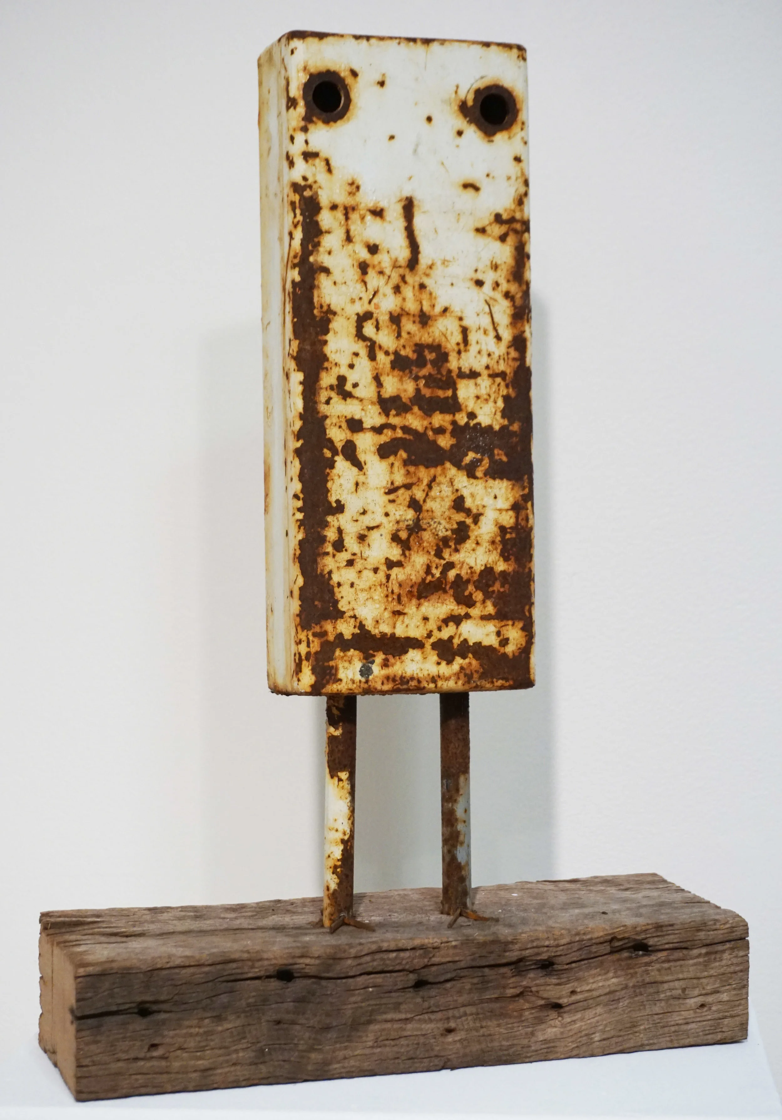  14. Alastair Taylor, Owl, Found metal, wood $190 