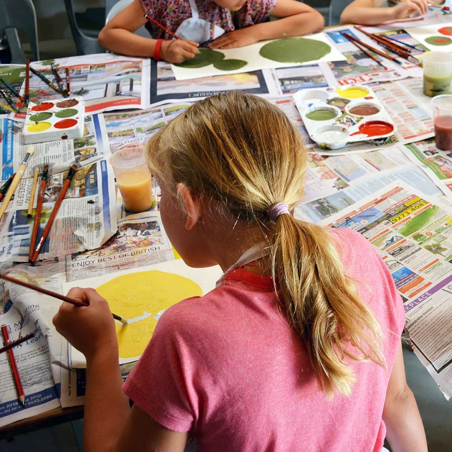 Painted Panels for the Shire of Mundaring Christmas Tree