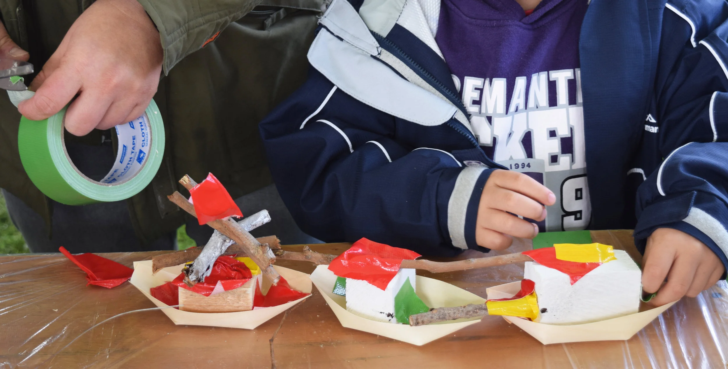 wood & wire scuptures