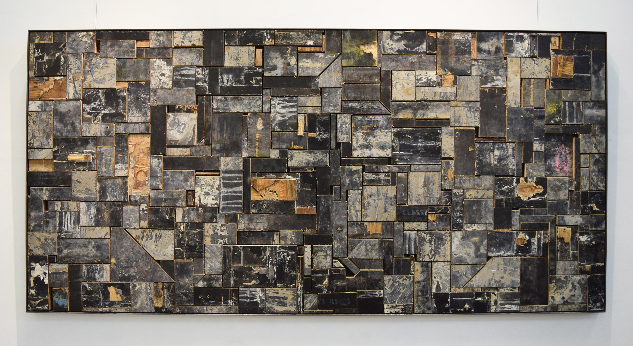  8. William Leggett,  Interminable Form 1 , 2018, plywood, 40 x 40 x 182 cm, $1,500 