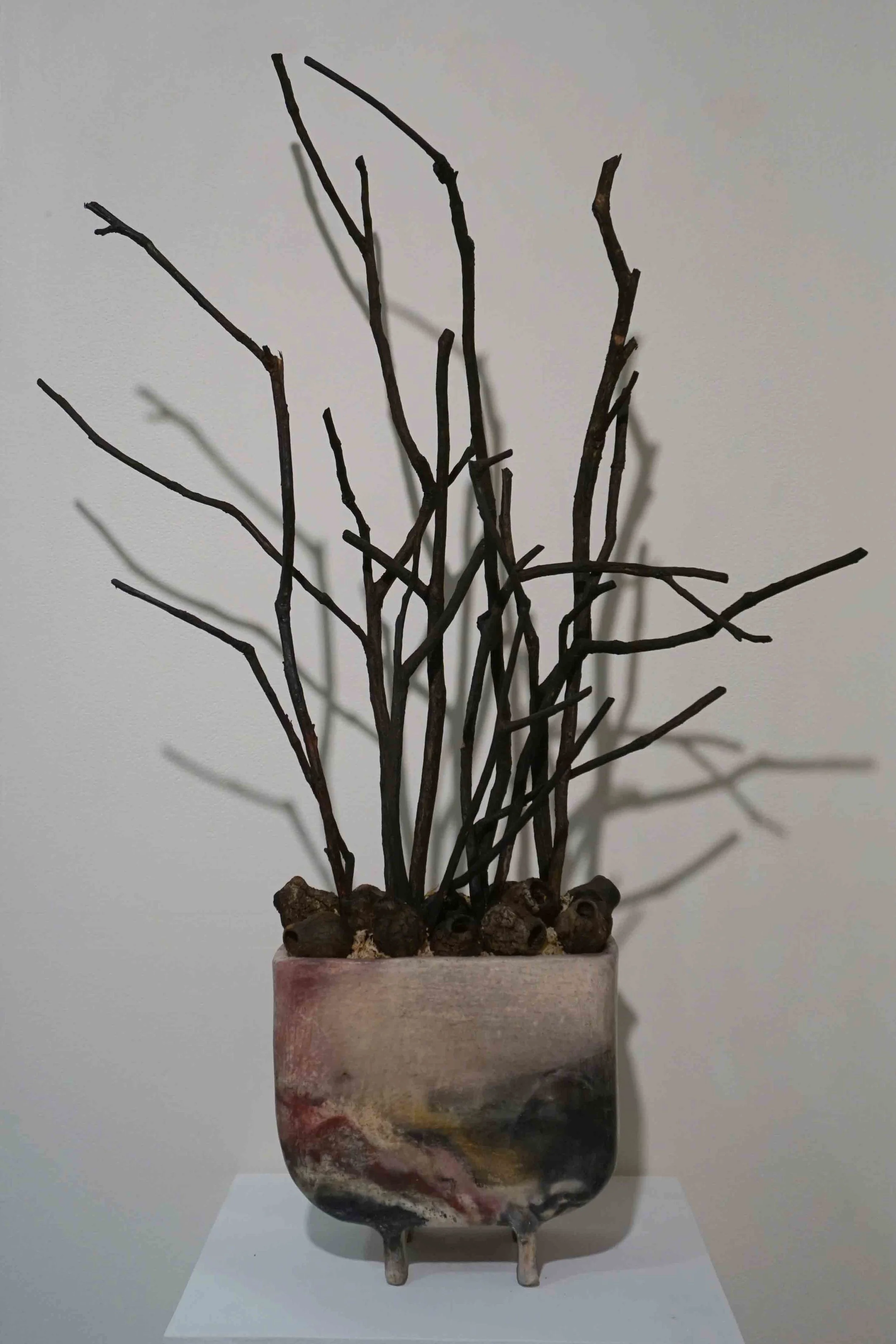  20. Cathy Swioklo,  Aftermath , 2019, mixed media, 74 x 50 x 12 cm $300 