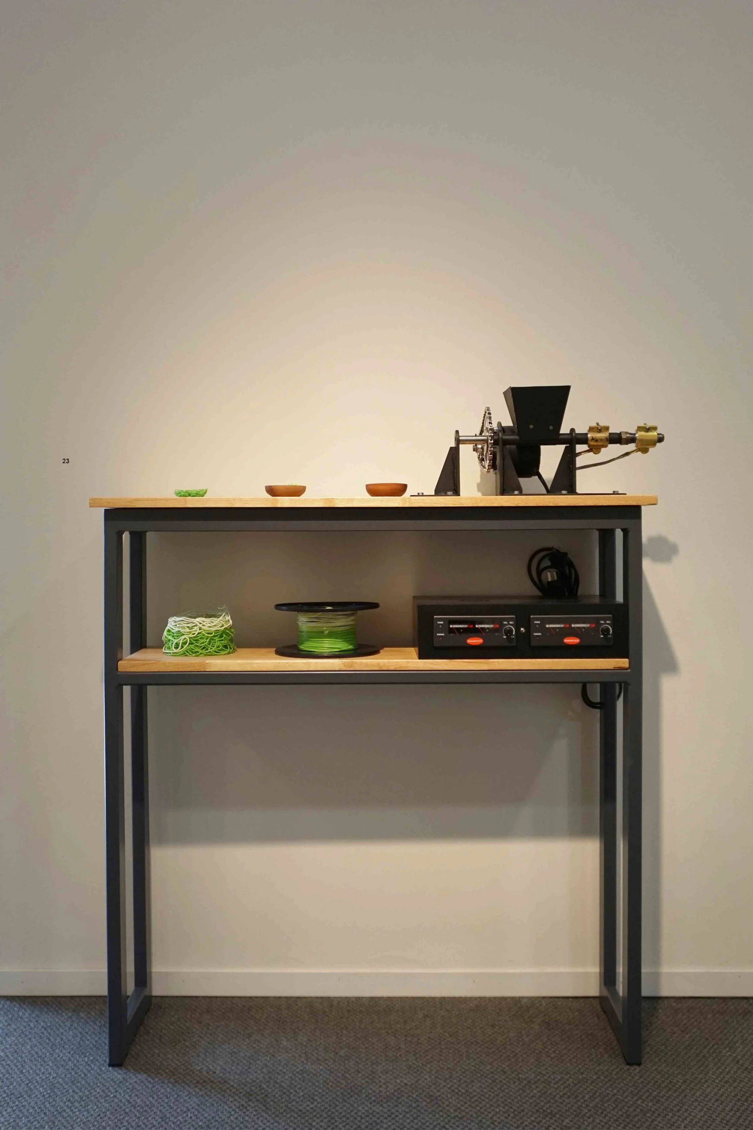  23. Phil Gamblen and James Nolan,  Plastic Recycling Unit,  2019, mixed media, 125 x 100 x 30 cm POA 