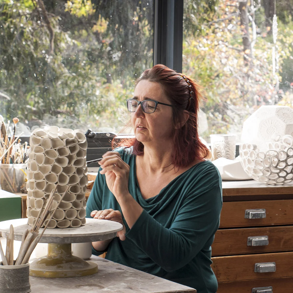 Small Clay Sculpture with Andrea Vinkovic