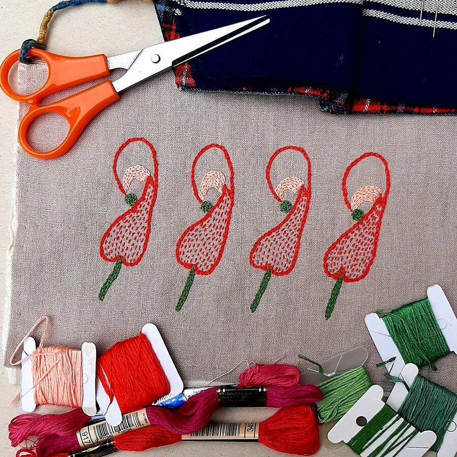 Wildflower Stitch Series: Garden Grevilleas with Anne Williams