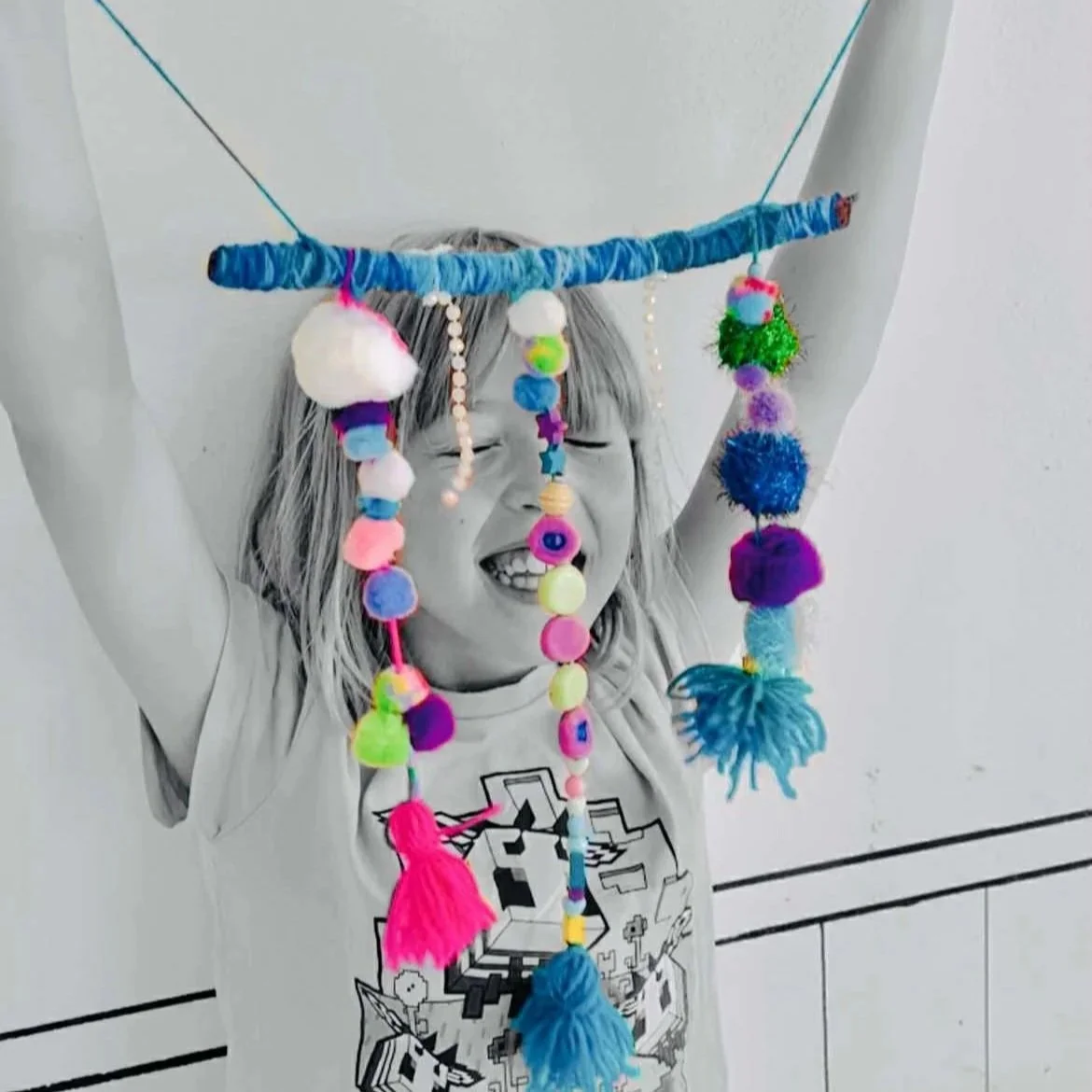 HANGING MOBILE WORKSHOP WITH THE PENCIL CASE ART STUDIO
