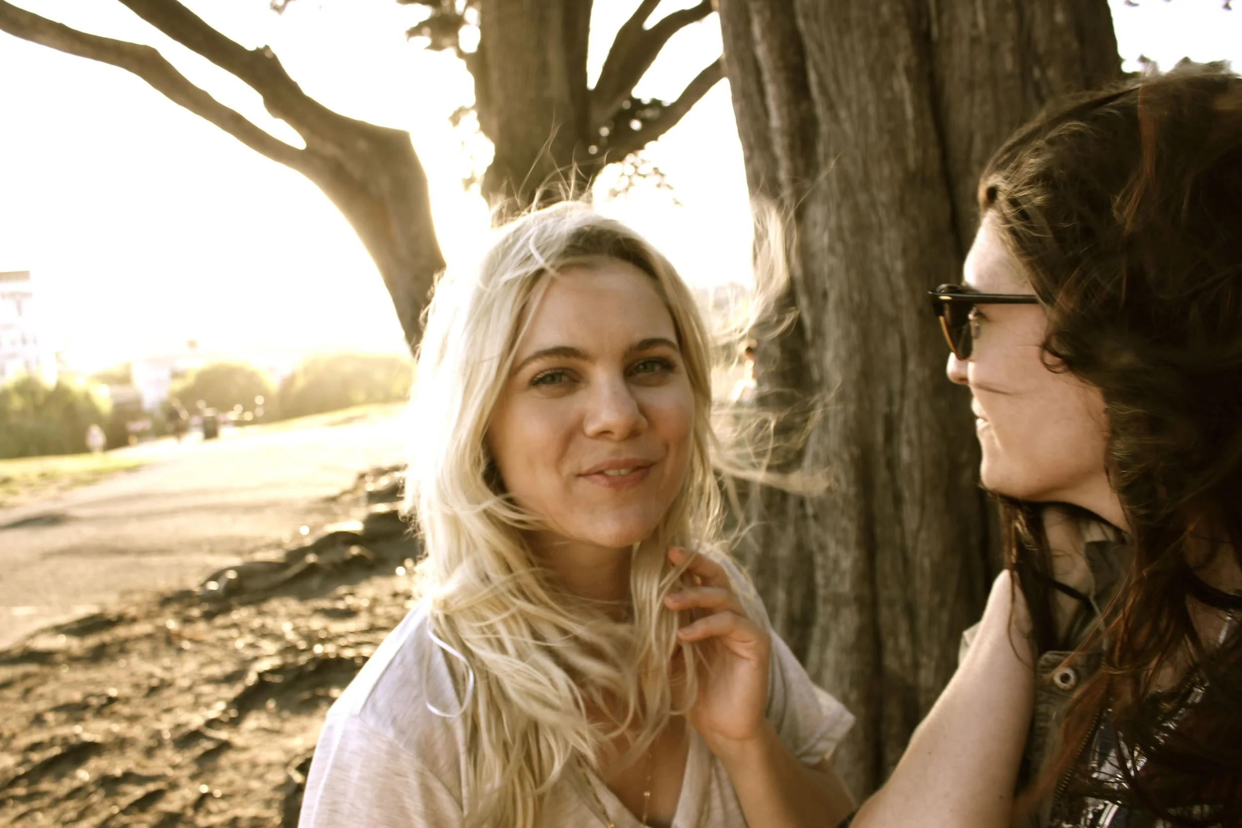  sunsets and windy evenings - felt like fall <3 - in alamo square park