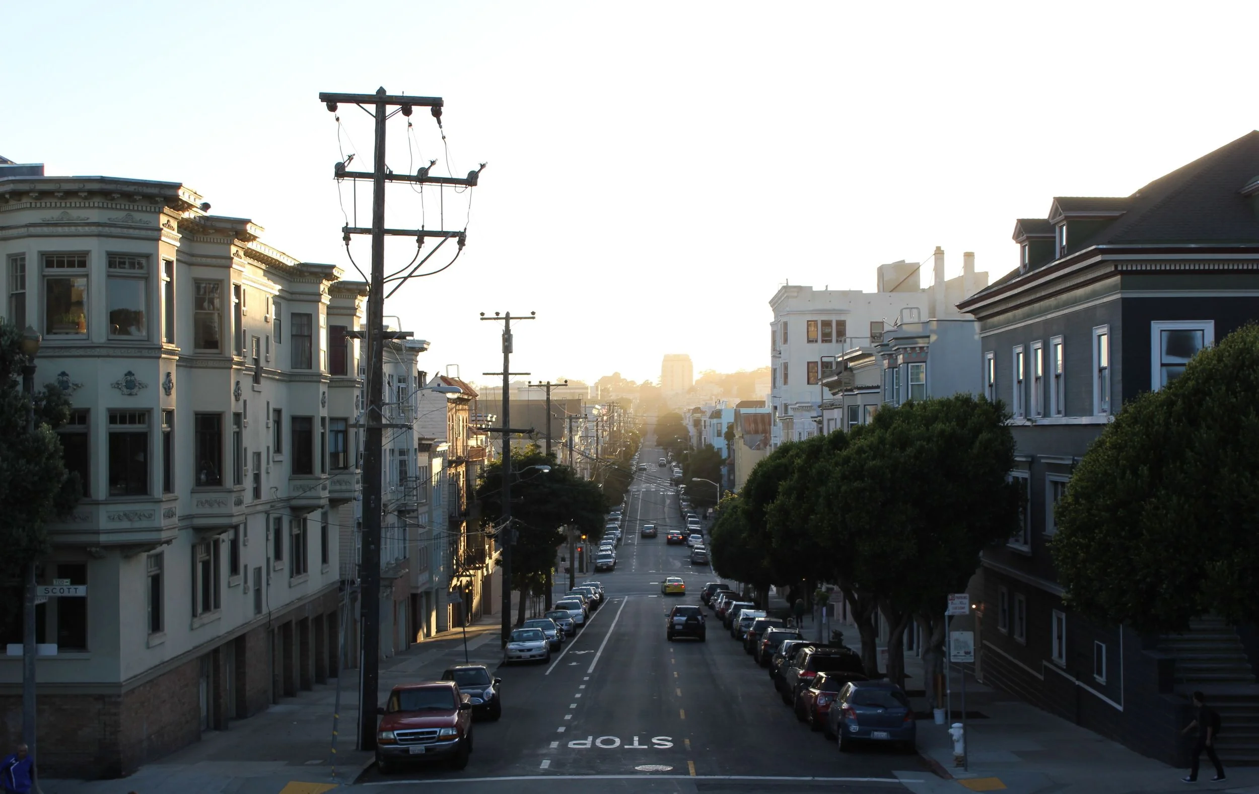 City streets like this. i really loved this neighborhood, we spent two nights at an apartment off Hayes St.