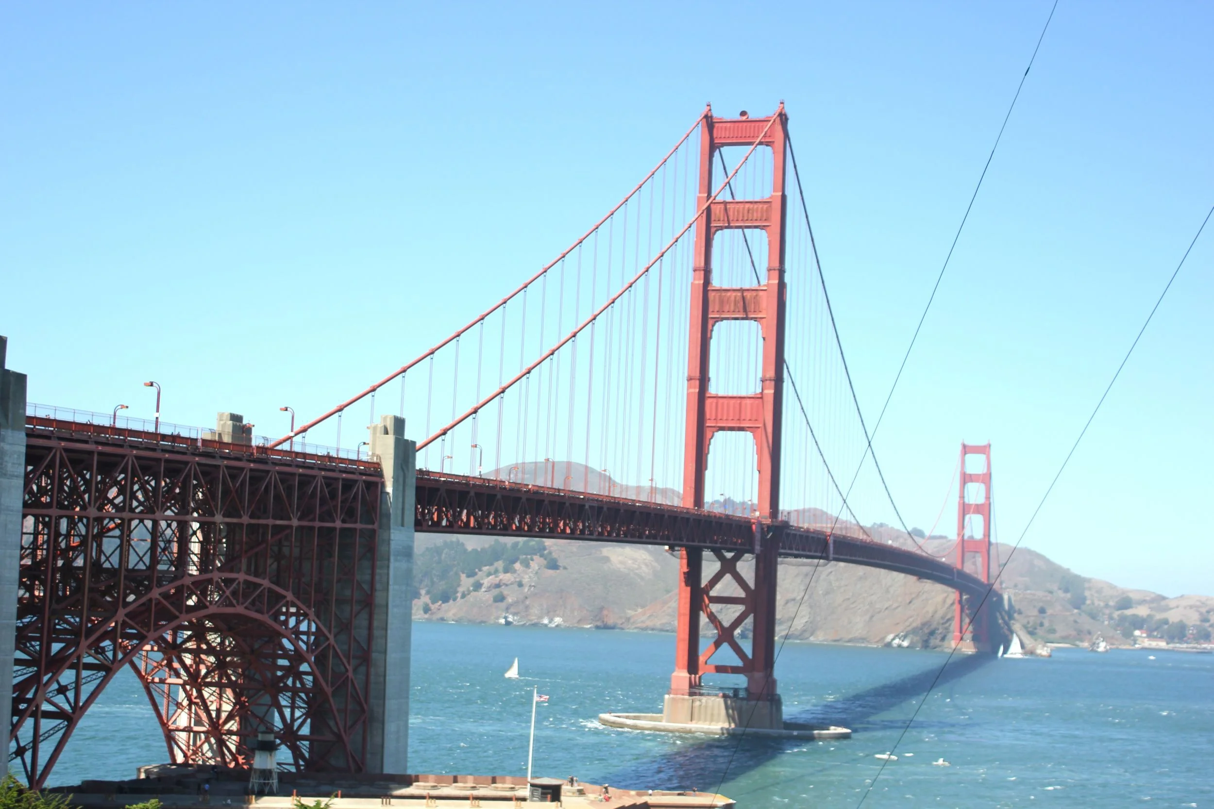 last photo stop before we crossed the golden gate.