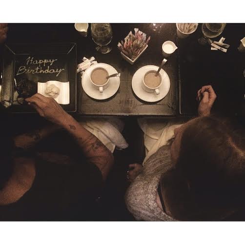[coffee and cake with these two}