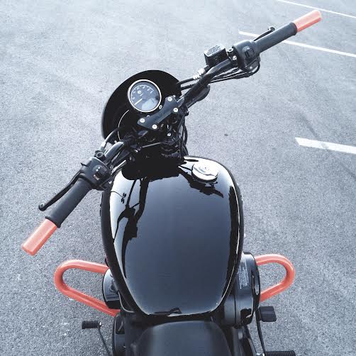 {passing my motorcycle road test, officially licensed to ride}