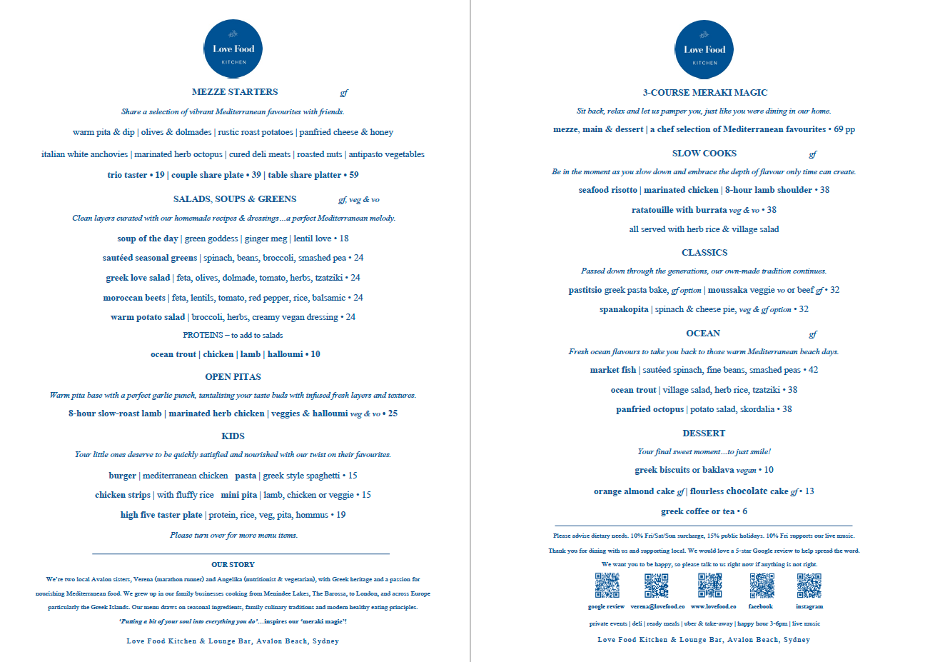 New Menu - March 2026
