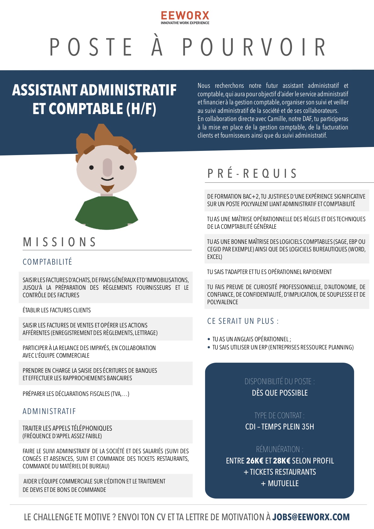 ANNONCE JOB - ASSISTANT ADMINISTRATIF ET COMPTABLE .jpg