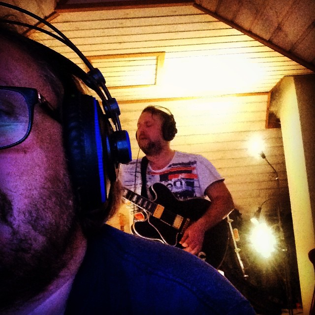 Joe tracking guitar