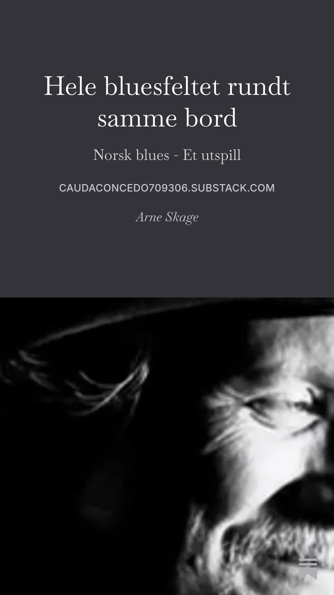 Hele bluesfeltet rundt samme bord ... 