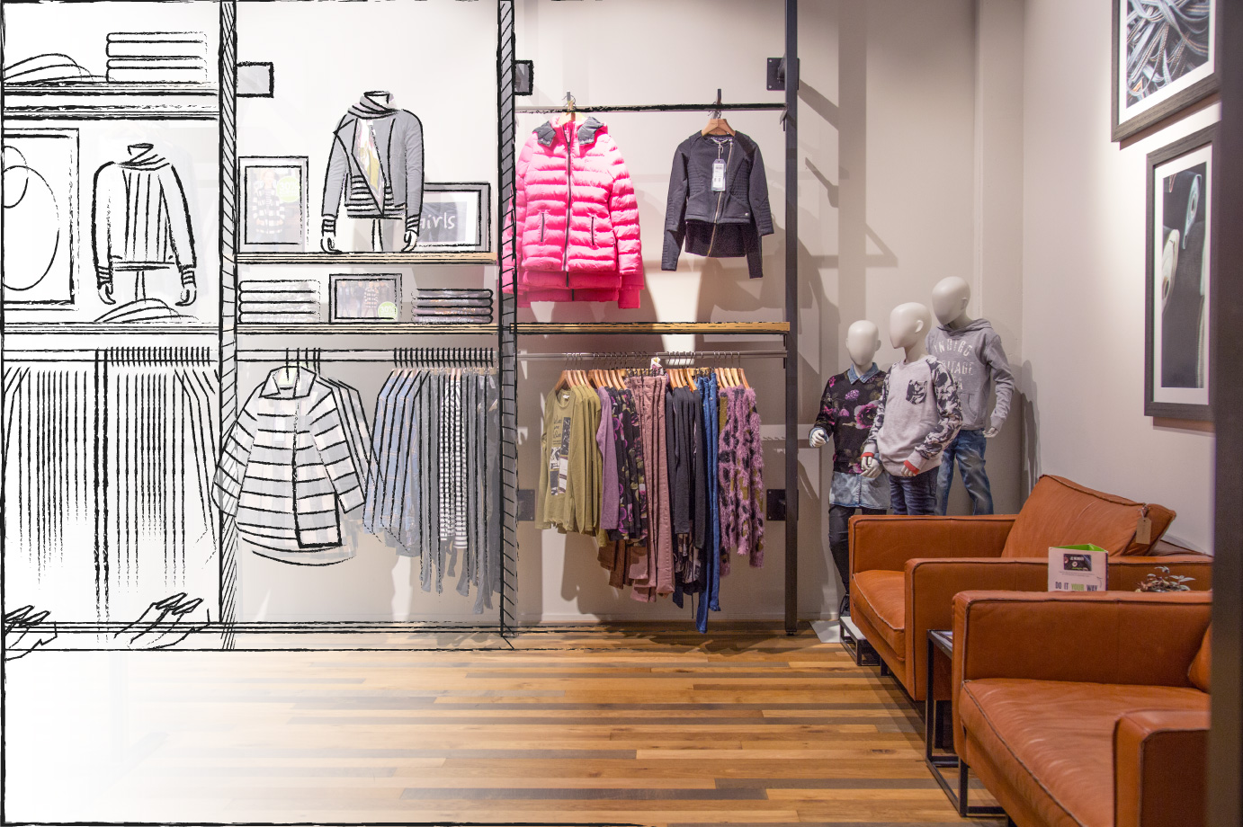 Retail store design and visual merchandising