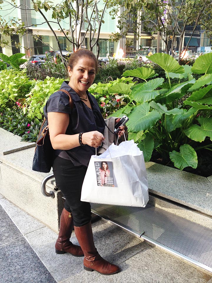 Suzanne spent $800! This was her first time at INLAND. She heard about the show from her niece in Ottawa. "It's such an important and wonderful event!" 