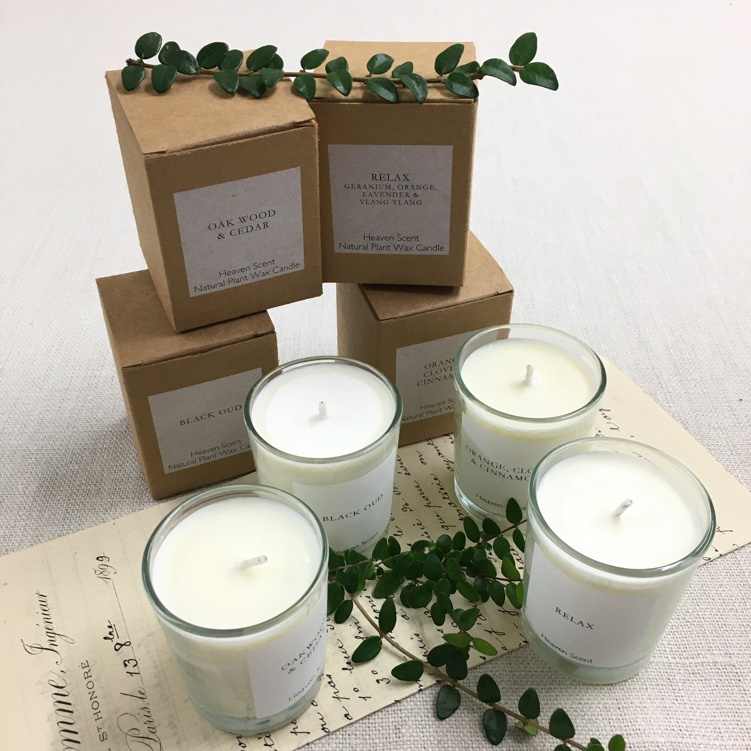 classic candles set of 4