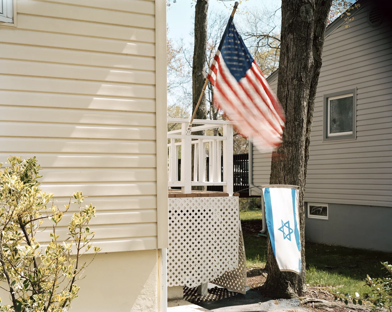 two flags flying, 2017