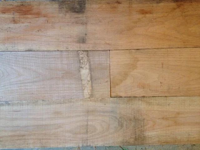 Re-sawn red oak that will serve as the interior walls