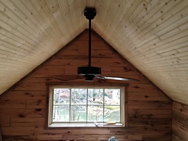 Installed the fan with a 24" downrod. It has a light kit, but I might not use it.