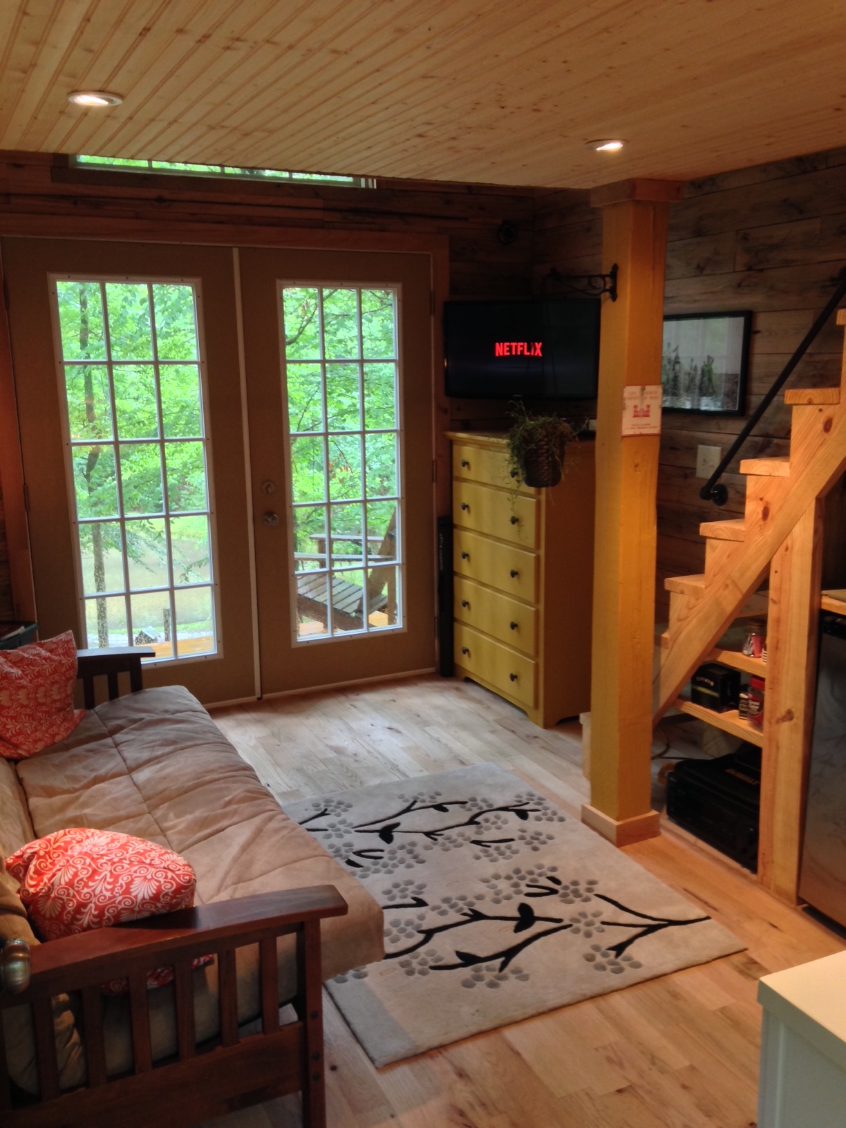 We could certainly make more room for storage, but we wanted to have an open feel, as it is not used for full-time living...but it could be easily designed to do so.