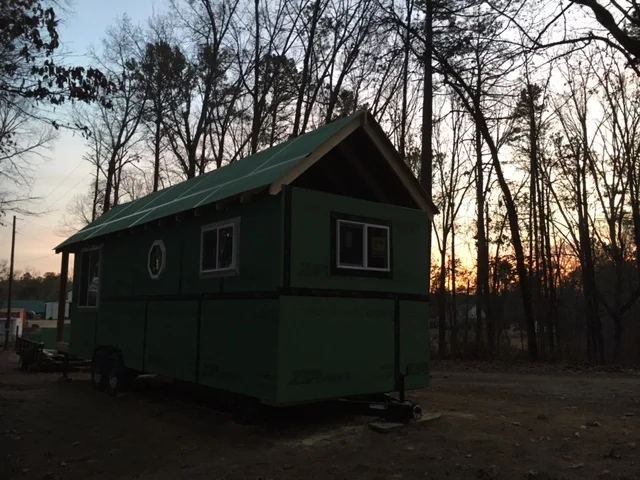 Just one more window to install above the one on the end. 