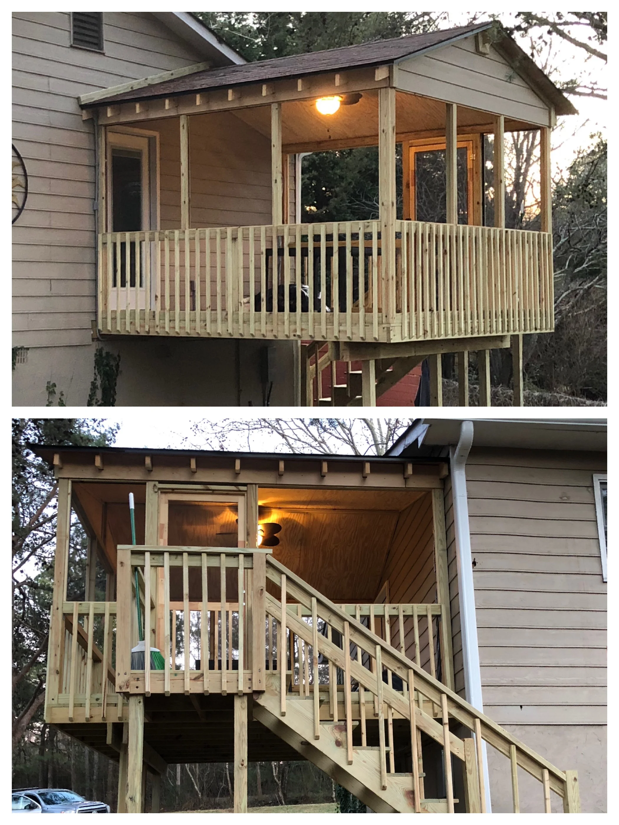 A screened porch addition we built for some long-time clients in Dallas, GA. Giving people new spaces to enjoy is so much fun!