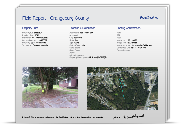 Electronic field reports so you can print only the ones you need.