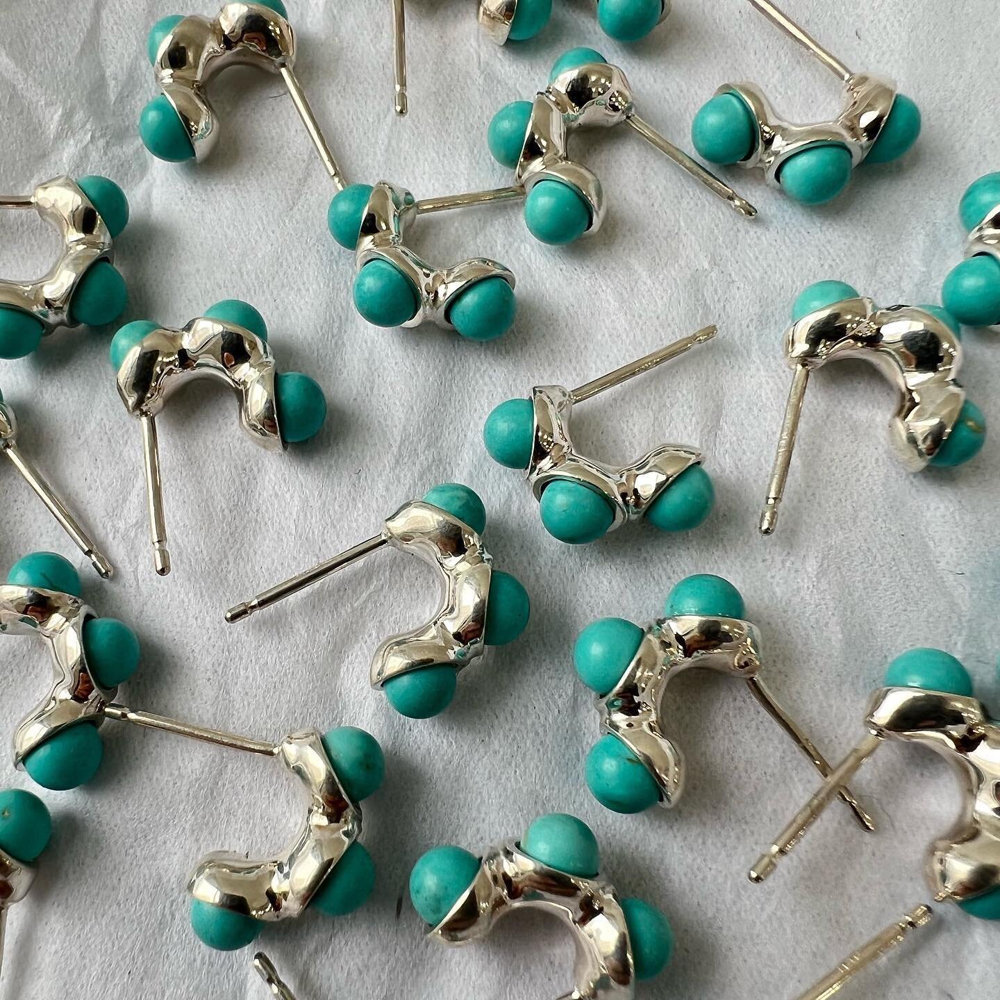 Syan earrings with Turquoise