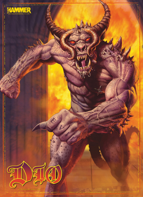 Metal Hammer magazine, has turned the Dio art into a poster.