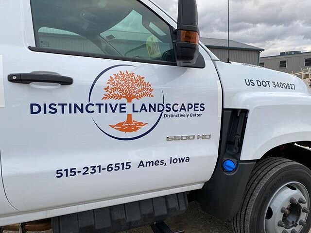 Vehicle graphics are a great way to advertise! Whether it is door decals or a full wrap we can help! 
#signsinames #signproames #distinctivelandscapes #thankyou #spring #vehiclegraphics #vehiclewraps