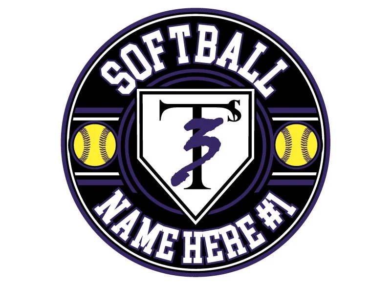 3T's All Stars Softball Decals