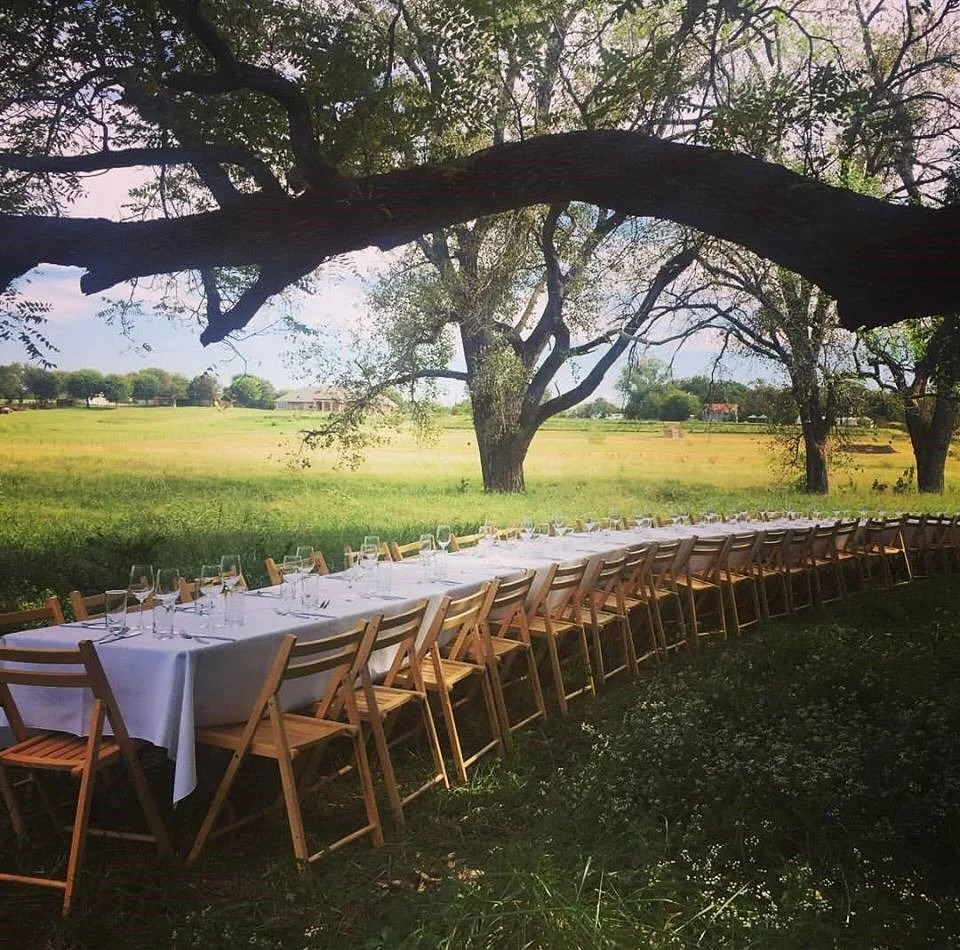 Ahh, it&rsquo;s been six long years, but @out_inthefield is coming BACK to @purelandfarm on October 8th! Chef Andrea Shackelford from @harvestmckinney will be cooking - these dinners are amazing. Join us! Link in profile.