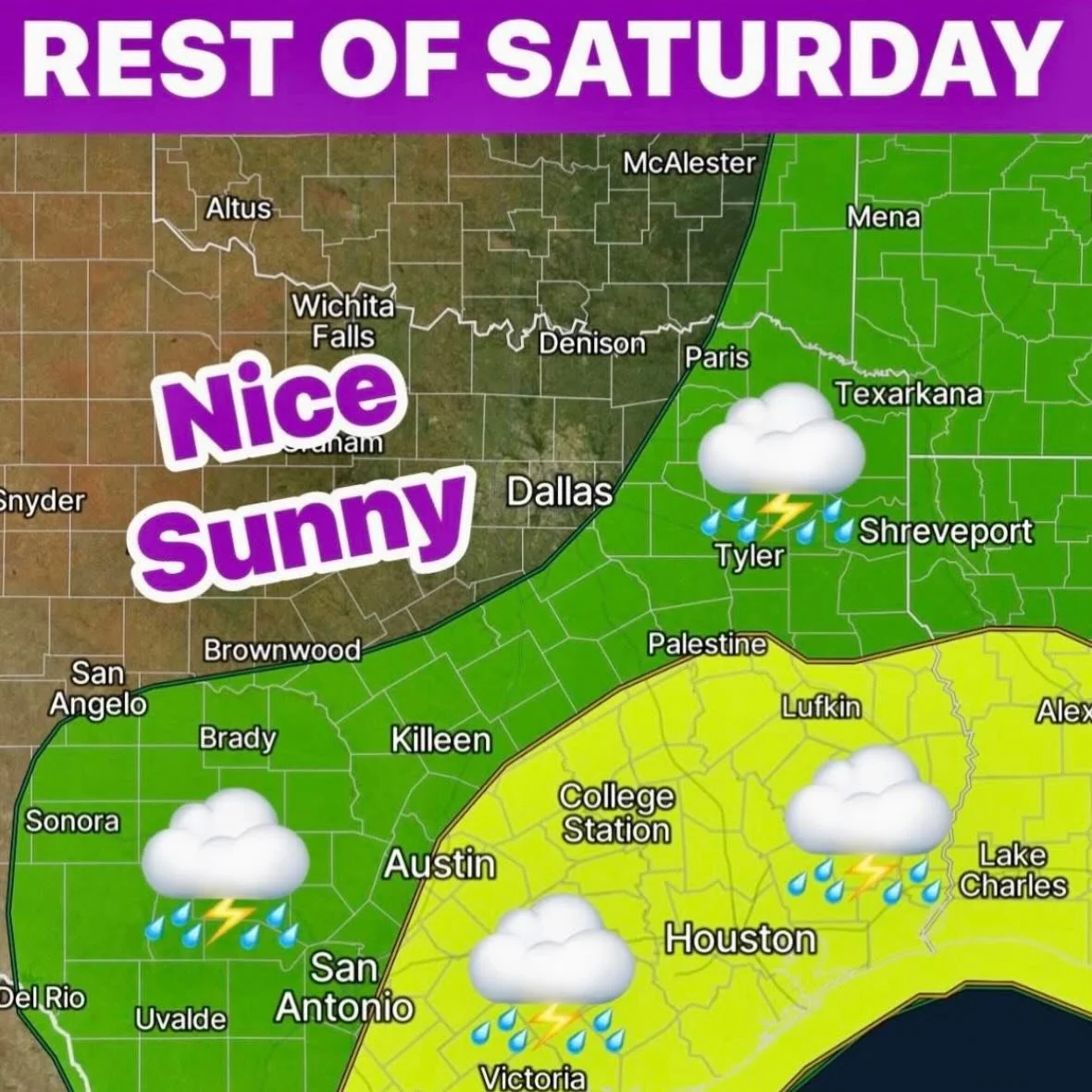The storm has blown through and the pick is on - see yall soon! (Thanks @pow_ponder_on_weather for the graphic)