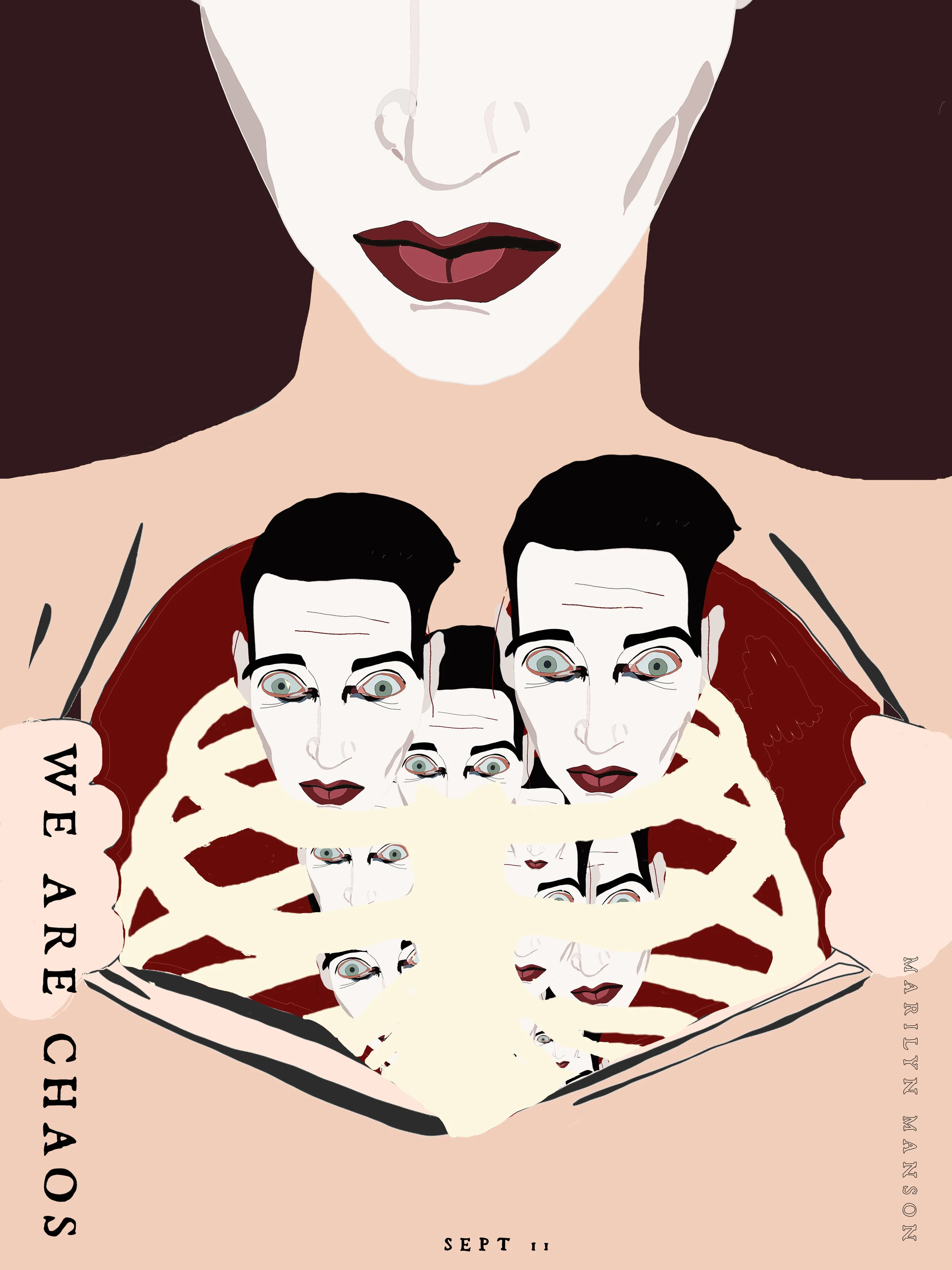 Poster: Marilyn Manson We Are Chaos album release