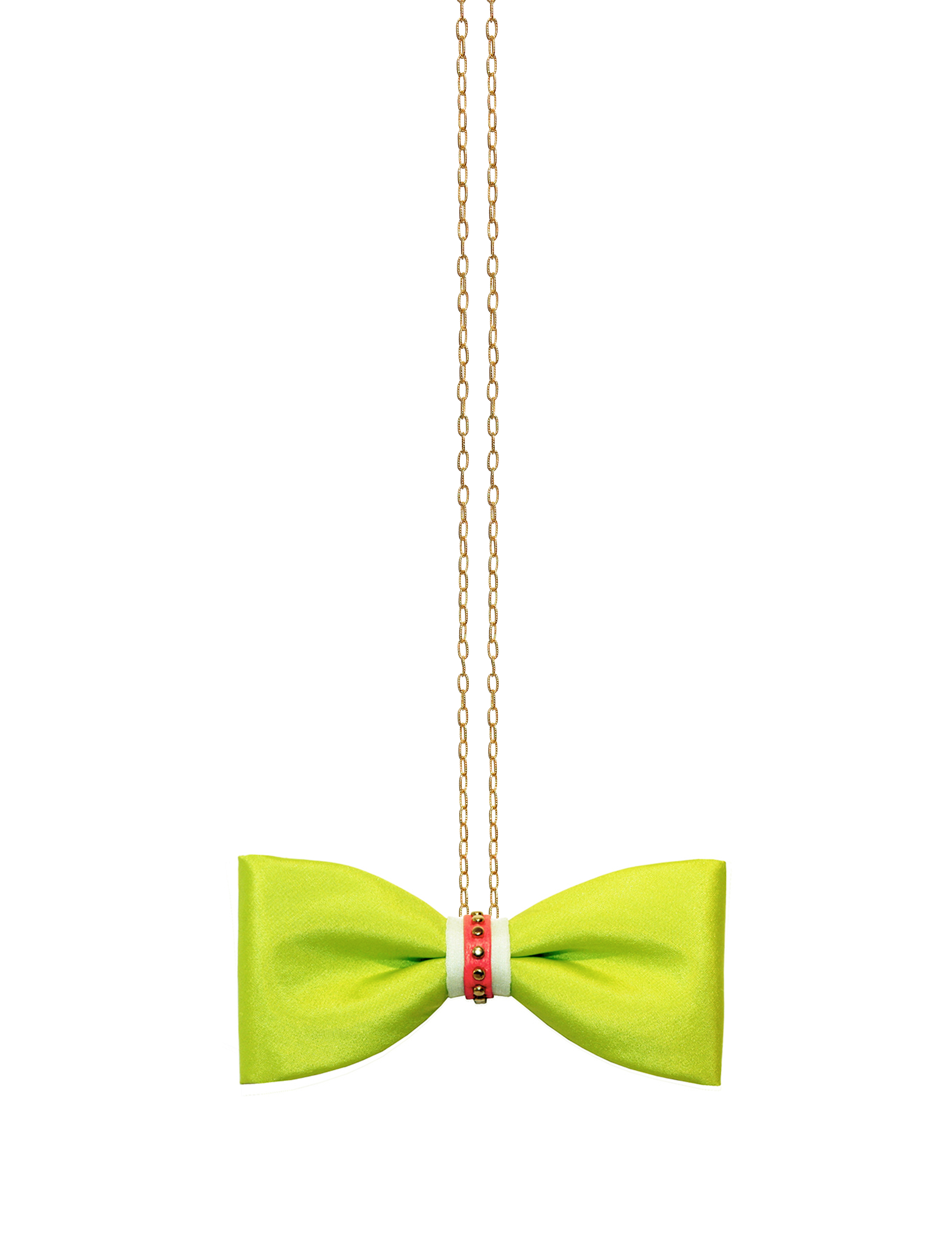 ZuZu Kim Green bow tie with chain  (1).jpg