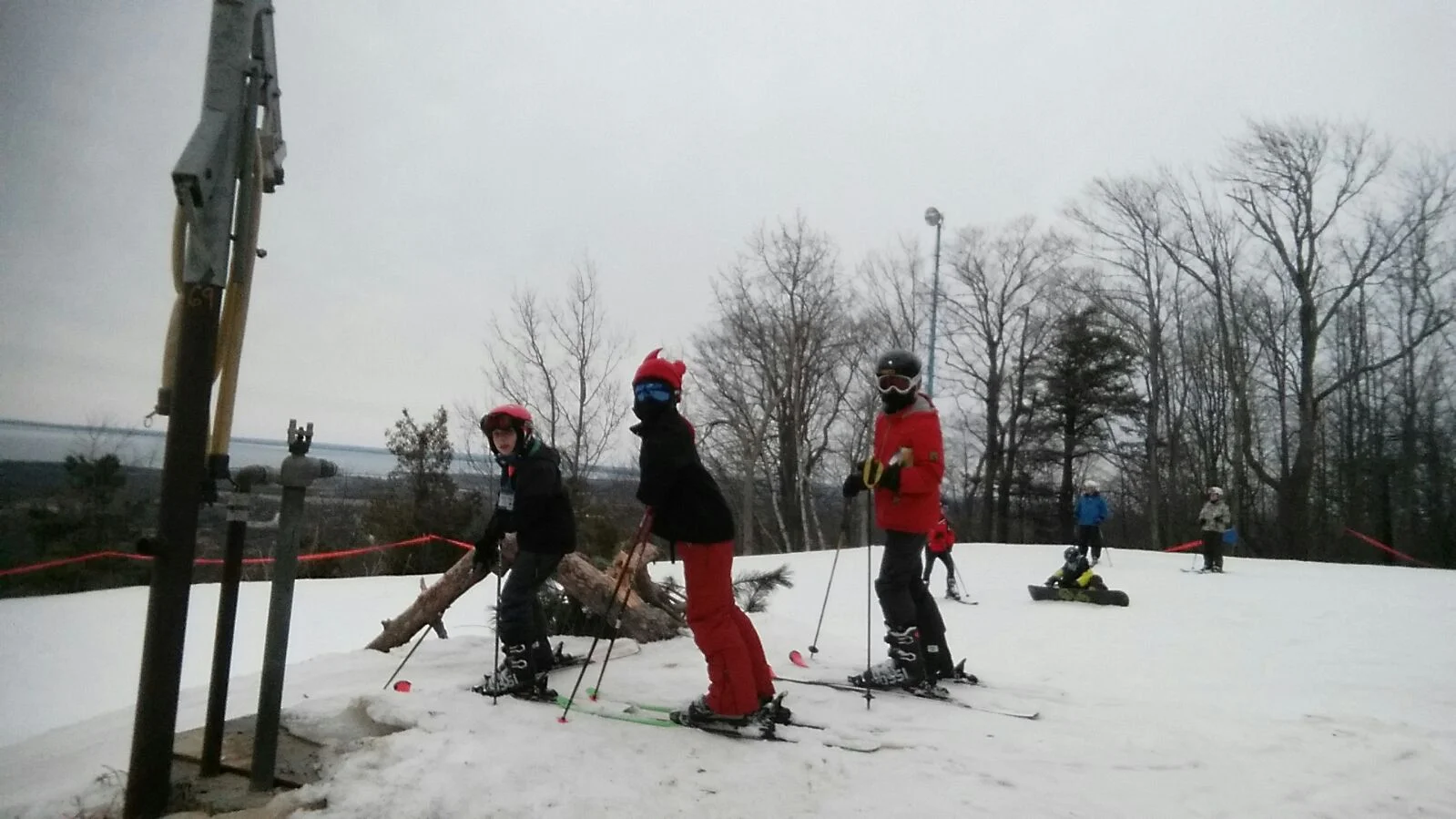 "Have you got the picture yet? Standing still isn't exactly my idea of skiing."