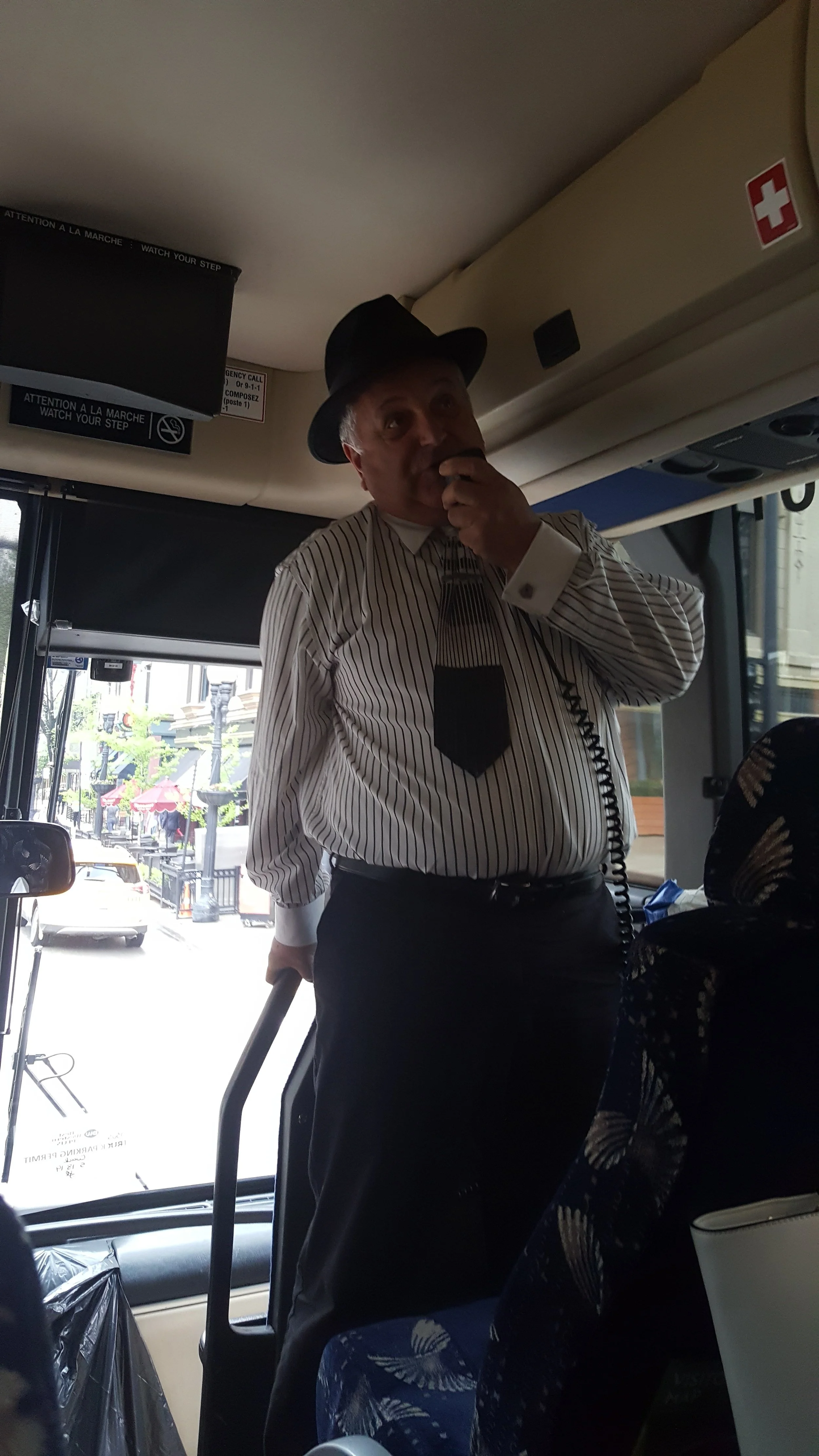 He took over the bus within five seconds of getting on it. So gangster. 