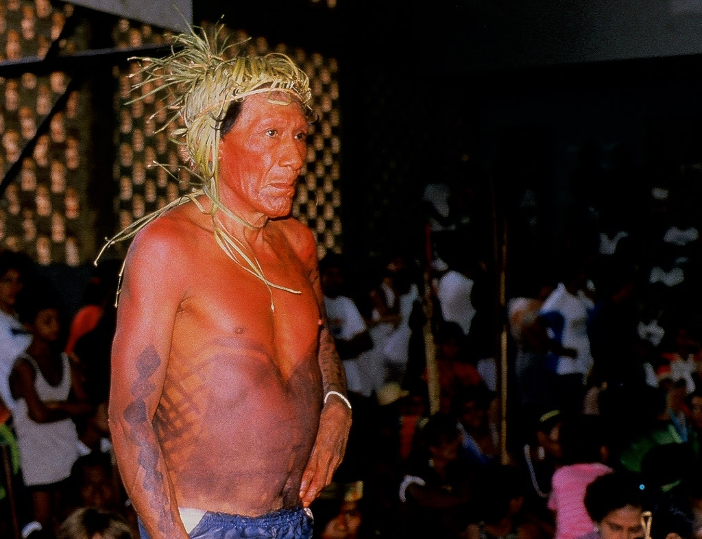 Delegate at the historic Altamira Gathering in 1989.