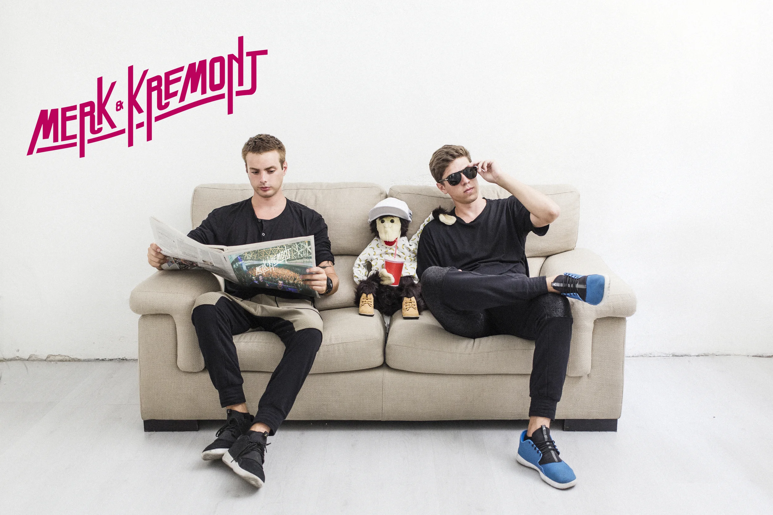 Merk & Kremont (Fede and Joe) first met in Fede's basement in their home town of Milan. They started talking music, soon realizing they had the same vision, and started working together on a series of bootlegs all the way to their first successful original production, Tundra, in 2013. The Italian duo's musical influences range from Daft Punk to Fedde Le Grand, and the great House classics – and although Joe started out producing Hip-Hop beats whilst Fede was more into Pop–they found the perfect combination of ingredients to develop what is now recognized as their unique sound. A sound that has been described as “grinding ‘n’ groovy”. Merk & Kremont have received support from huge acts such as Avicii Steve Angello, Hardwell, Nicky Romero, Benny Benassi and many more. They’ve been unleashing massive club hits for almost two years now and they still have plenty of ammo to shoot for the future. Their tracks have featured on labels like Flamingo, Protocol, Size, Premiere, Revealed, Ultra and Spinnin’ and their remix of “Rather Be” by Clean Bandit reached 1M downloads on Soundcloud, played by hundreds of djs all over the world. They have been taking their unique grindingly groovy sets all over Europe, Asia and North America and have played, among others, Pacha (Ibiza), LIV (Miami), Drai's (Las Vegas). Their latest hit 'Get Get Down' is something of a viral phenomenon thanks also to its insanely entertaining video and its their first track to enter the Beatport chart in the top 10. The sky is the limit for Merk & Kremont and they're climbing the dance ladder one sick beat at a time.