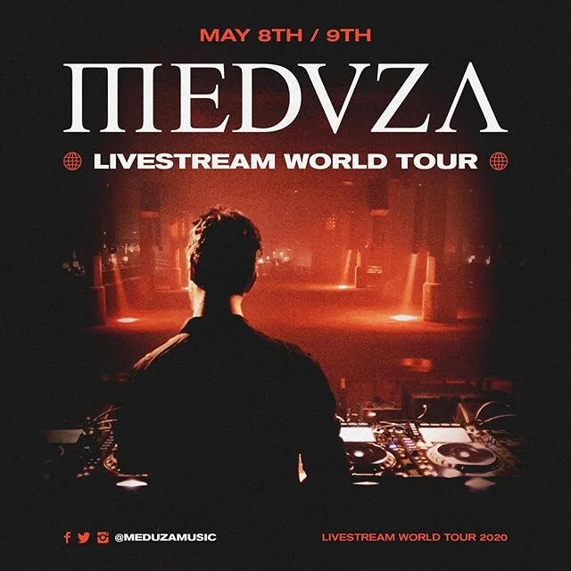 Tune in with @meduzamusic Live Stream World Tour! Swipe for details 🔥👾🔥
